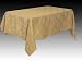 Two Tone Gold Shell Jacquard Tablecloth 57 X 95 Inch Rectangle