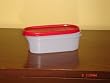 Tupperware Modular Mates Oval One with Passion Red Seal
