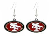 NFL Dangling Earrings - San Francisco 49ers Logo