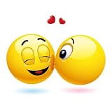 Smiling Ball Kissing Another Smiling Ball - 24
