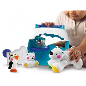 Fisher-Price Amazing Animals Take-along Polar Bear Friends Tote