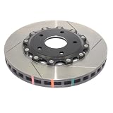DBA DBA5067BLKSR 5000 Series Slotted Black Hat Right-Hand Fully Assembled Disc Brake Rotor (Front, Vented) - Piece of 2