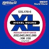 D'Addario EXL170-6 Nickel Round Wound 6 String Long Bass Strings
