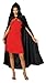 Rubie's Costume Full Length Crushed Velvet Hooded Cape, Black, One Size