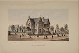 1876 Centennial Exposition Ohio State Building Stone - Original Lithograph