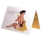 Pin-Up Art Birthday Greeting Card by Rene Carson and Al Moore