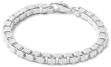 Sterling Silver Venetian Box Link Bracelet, 7.5