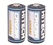 Hitech CR123A, CR123 Lithium Batteries for Cameras, Game Counters, Photo Equipment, Medical equipment, Flashlights, Home Security Systems, Alarm Sensors