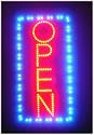 Vertical Led Open Sign 24*12 Animate Motion Sharp Color