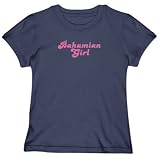 T-Shirt Woman Navy Blue  Bahamian Girl Chick  Bahamas Country