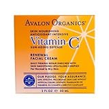 Avalon Organics Facial Cream, Renewal, Vitamin C, 2 oz.