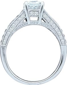 Gold and Diamonds R39141-W 1.50CT-DIA 0.75CT-CPR BRIDAL RING- Size 7