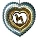Medium Akita EyCatcher Wind Spinner - Color: Sky Blue/Bronze