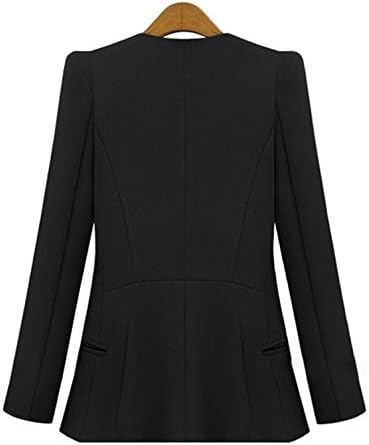Valenla Blazers Women Blazers Fashion brand Coat Jacket,Lady plus size Solid Suits for women jacket the casual dress blackM