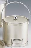 Review Kraftware  / Kraftware 44061 Corduroy - Champagne 3 Quart Ice Bucket with Vinyl Cover, Bands and Bale Handle