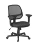 Office Star Screen Back Task Chair with T Arms with Mesh Fabric Pads
