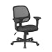 Office Star Screen Back Task Chair with T Arms with Mesh Fabric Pads