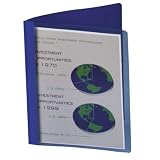 Oxford Clear Front Royal Blue Report Covers with Coated Back Cover 25 Count (58802)