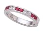 0.60 cttw Karina B(tm) Genuine Ruby Band - Platinum, 18kt White or Yellow Gold