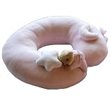 Tuc Tuc Pink Baby and Toddler Neck Support Pillow. NeckSaver. Moon & Stars Collection.