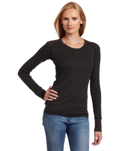 Columbia Womens Crawlin Crew II Thermal Top, Coal, Large