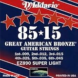 D'Addario EZ920 85/15 Bronze Medium Light Acoustic Guitar Strings