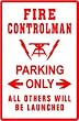 FIRE CONTROLMAN PARKING military navy sign
