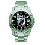 Sport Watch, Chrome, Military, POW/MIA w/Date, Metal Band