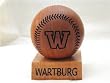 Wartburg Knights Cherry Wood Laser-Engraved Baseball NCAA College Athletics