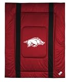ARKANSAS RAZORBACKS OFFICIAL LOGO TWIN SIZE JERSEY COMFORTER