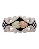 Black Hills Gold Ladies' Sterling Silver Antiqued Band Ring