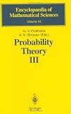 Probability Theory III: Stochastic Calculus (Encyclopaedia of Mathematical Sciences)