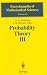 Books : Probability Theory III: Stochastic Calculus (Encyclopaedia of Mathematical Sciences)