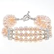 EXP Handmade Pearl & Silver Bracelet