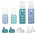 Lifefactory 4 Bottle Starter Set, Mint/Blanket/Kale/Blueberry/White