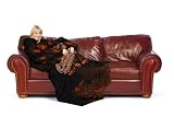 MLB Baltimore Orioles Adult Comfy Throw, Officially MLB Licensed Blanket with Sleeves by Northwest "Smoke" Design