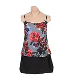 It Figures! Hip Hider Collection Crayon Floral Skirtini Swimsuit RETAIL VALUE $115