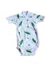 New Jammies Organic Cotton Easy Fit Bodysuit Pretty Peas Please, 3 Months