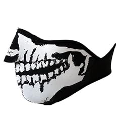 Halb Sturmmaske / Sturmhaube Totenkopf schwarz wei