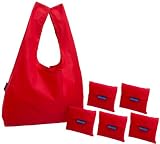 BAGGU Reusable Shopping Tote - 6-Pack,Berry,one size