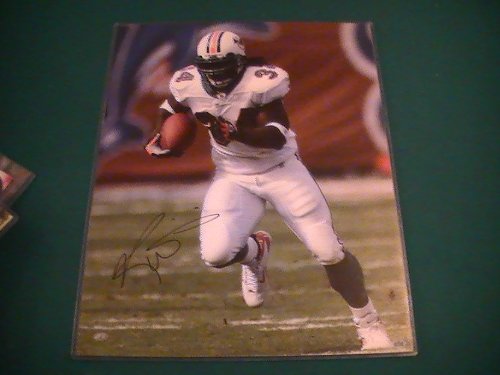 RICKY WILLIAMS SIGNED AUTOGRAPHED 16/20 PHOTO MIAMI DOLPHINS COA + HOLOGRAM JSA