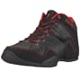 AND 1 Men's Cubic Mid Basketball Shoe,Black/Black/Red,11 M