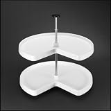 28'' Kidney-Shaped 2 Tier Lazy Susan