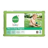 Seventh Generation Free and Clear Baby Diapers, Stage 2, 40 Count (Pack of 4)