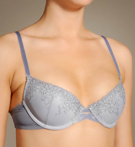 Vassarette Embroidered Demi Underwire Bra (75-233)