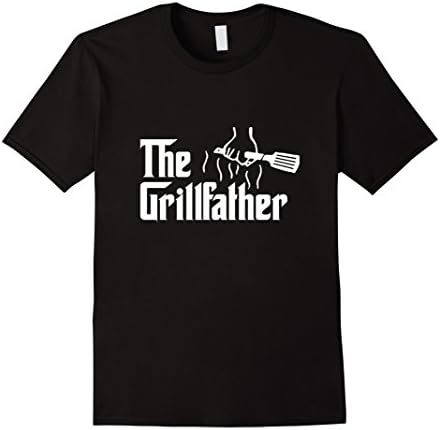 Men's The Grillfather Barbeque and Grilling T-Shirt 3XL Black