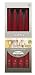 Ivyline Bolsius 245/ 22.5 mm Embrace Classic Candle, Box of 4, Burgundy
