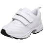 Drew Shoe Women's Blitz Velcro Walking Shoe,White/Silver,8 W US