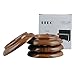Sound harbor PA-9 ABS Plastic Material,Upright Piano Caster Cups, Piano Caster Pads,Piano non-slip mat,Vertical piano Caster Cups,Furniture Caster Cups Set of 4 (Rosewood Color )
