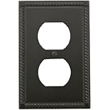 Amerelle 54DORB Georgian 1 Duplex Wallplate, Oil Rubbed Bronze